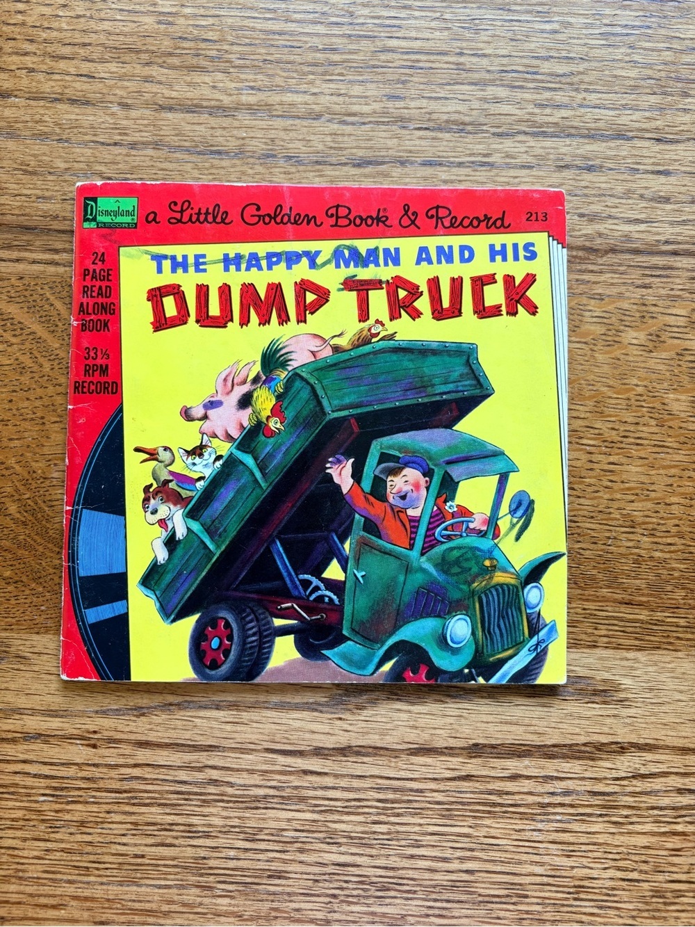 1950 Little Golden Book: The Happy Man and His Dump Truck -Record not included